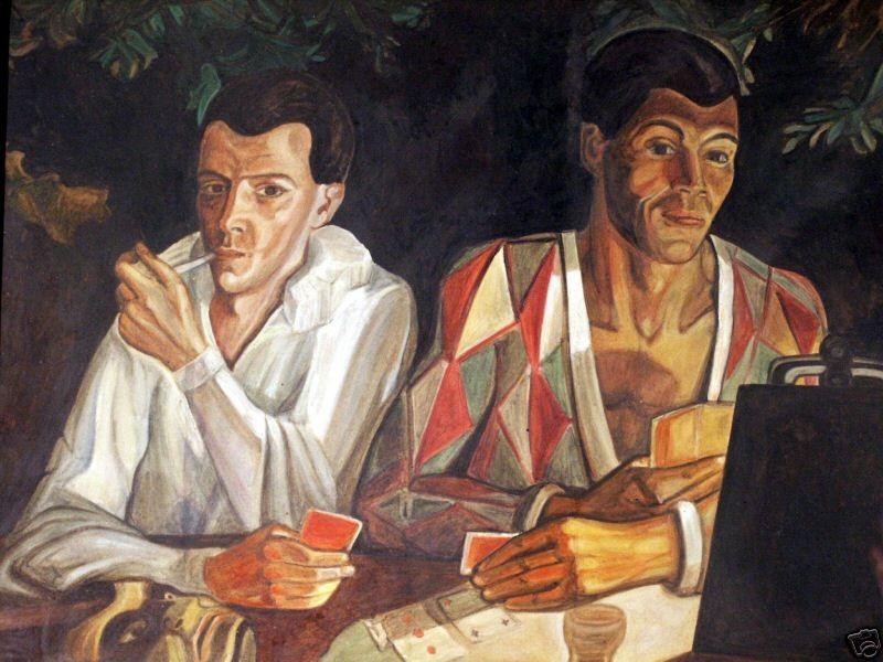 Harlequin And Pierrot, Double Self-portrait — Sergej Jur'evič Sudeikin