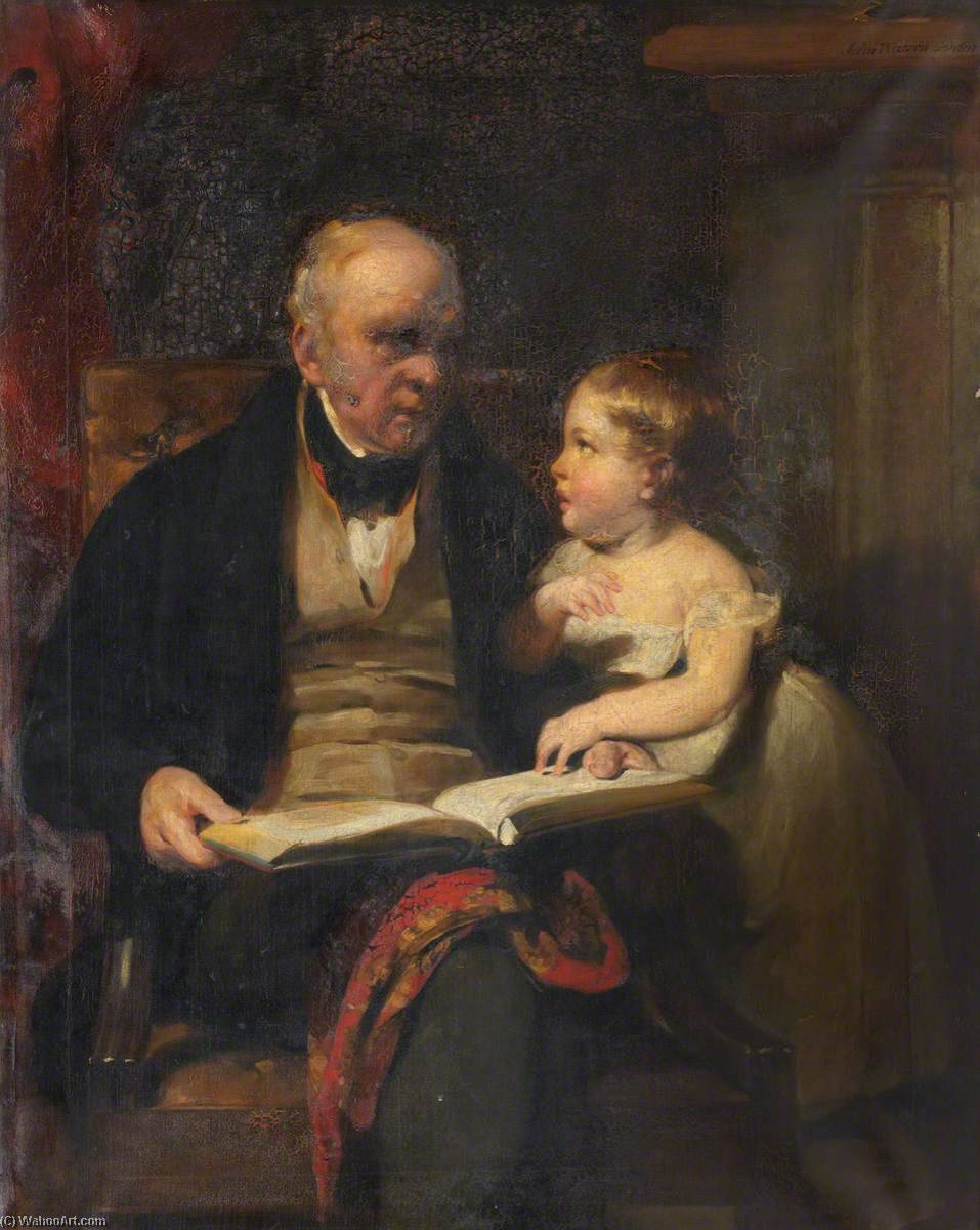 A Grandfather's Lesson — Sir John Watson Gordon