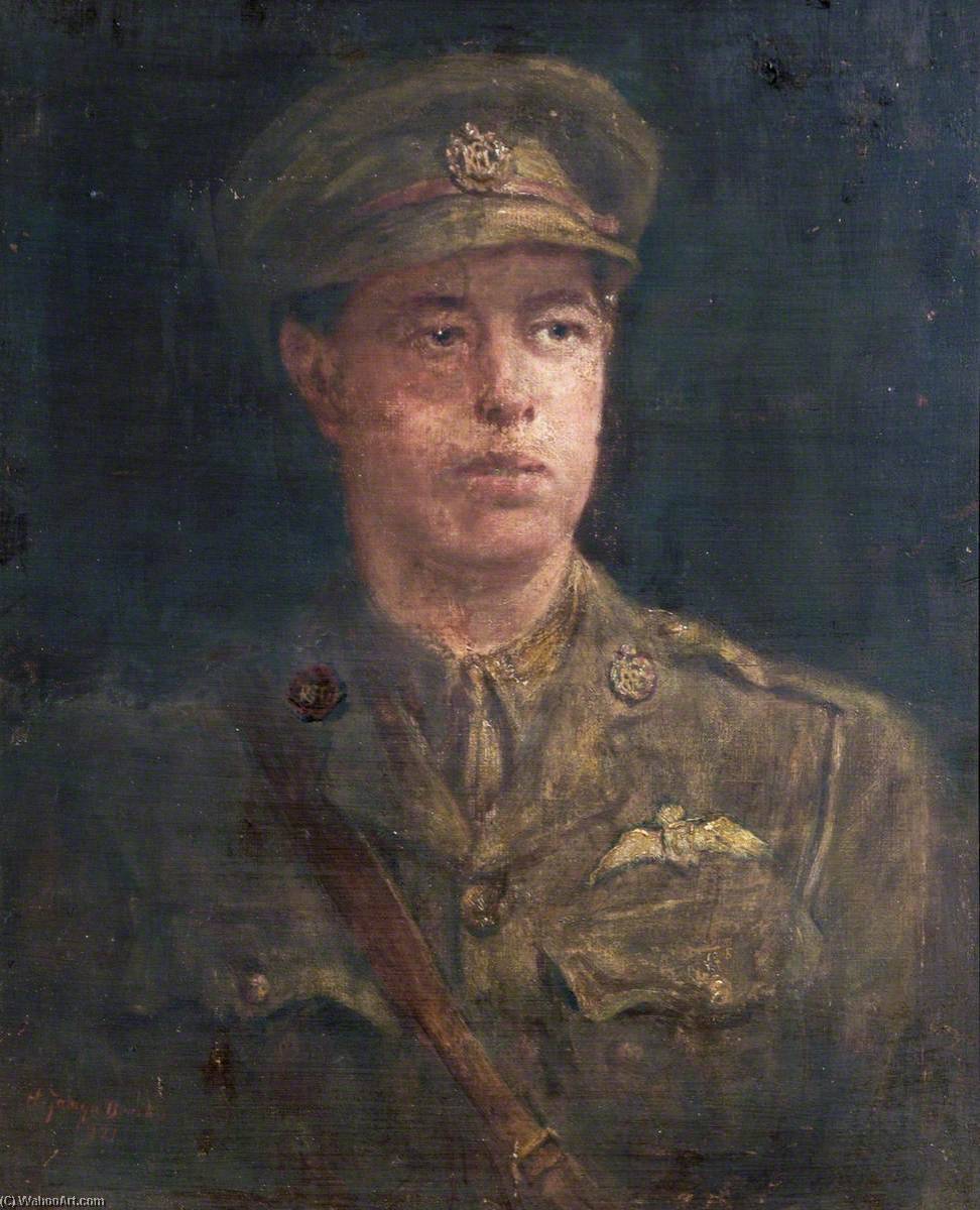Portrait Of A Young Royal Flying Corps Officer — Henry Jamyn Brooks
