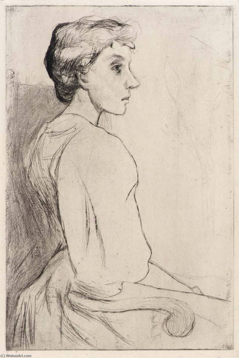 Portrait Of A Woman — Julian Alden Weir