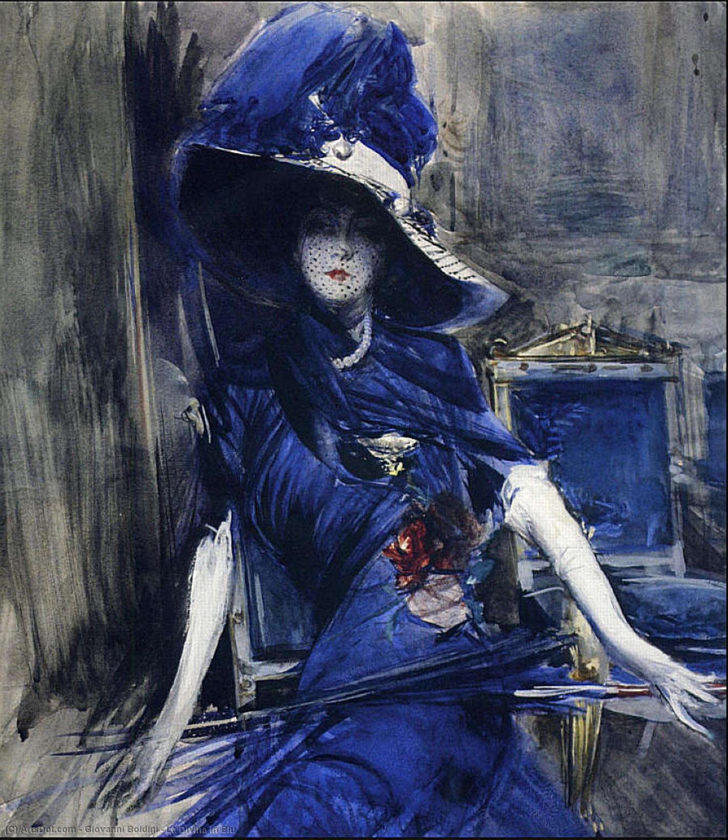 La Divina In Blu — Giovanni Boldini