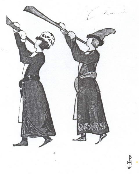 Sketches Of Costumes For ''tale Of Tsar Saltan'' — Nicholas Roerich