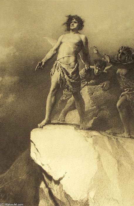 Illustration To Imre Madách's The Tragedy Of Man: Outside The Paradise (scene 15) — Count Mihaly Von Zichy