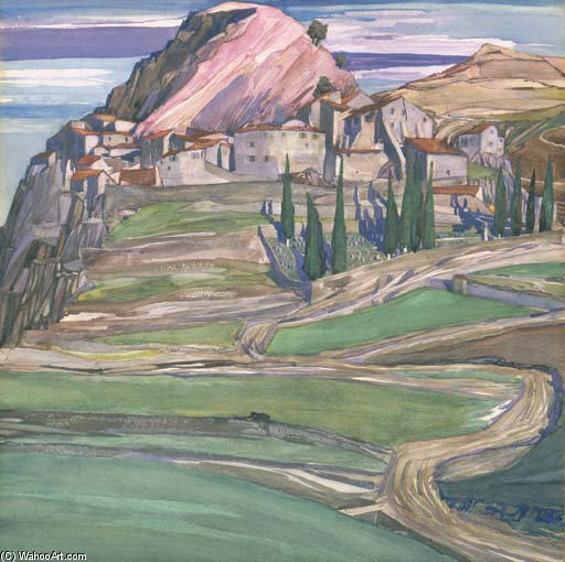 A Hill Town In Southern France — Charles Rennie Mackintosh