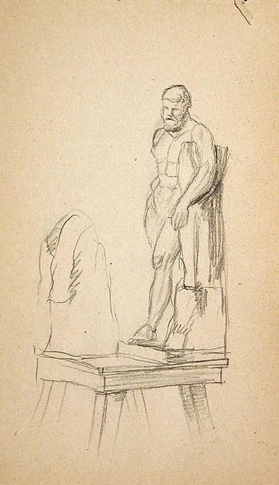 Plaster Cast Of The Farnese Hercules — John Ottis Adams