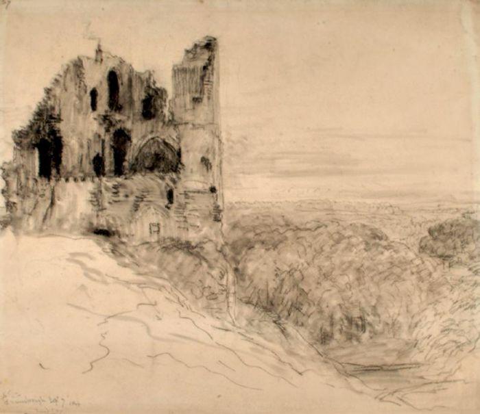 Knaresborough Castle, Yorkshire — デイヴィッド・コックス