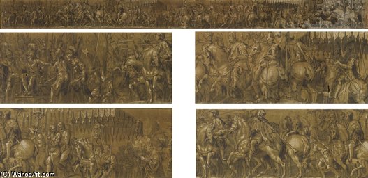Cortège Triomphal À L'occasion Du Couronnement De L'empereur Charles V Par Le Pape Clément Vii — Paolo Farinati