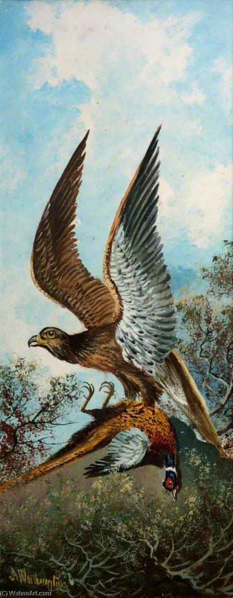 Eagle With Pheasant — アルフレッド・ワースントン