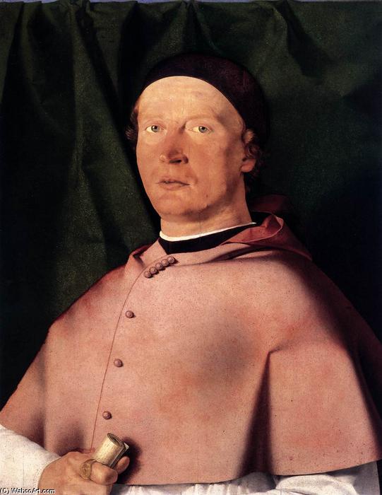 Bishop Bernardo De' Rossi — Lorenzo Lotto