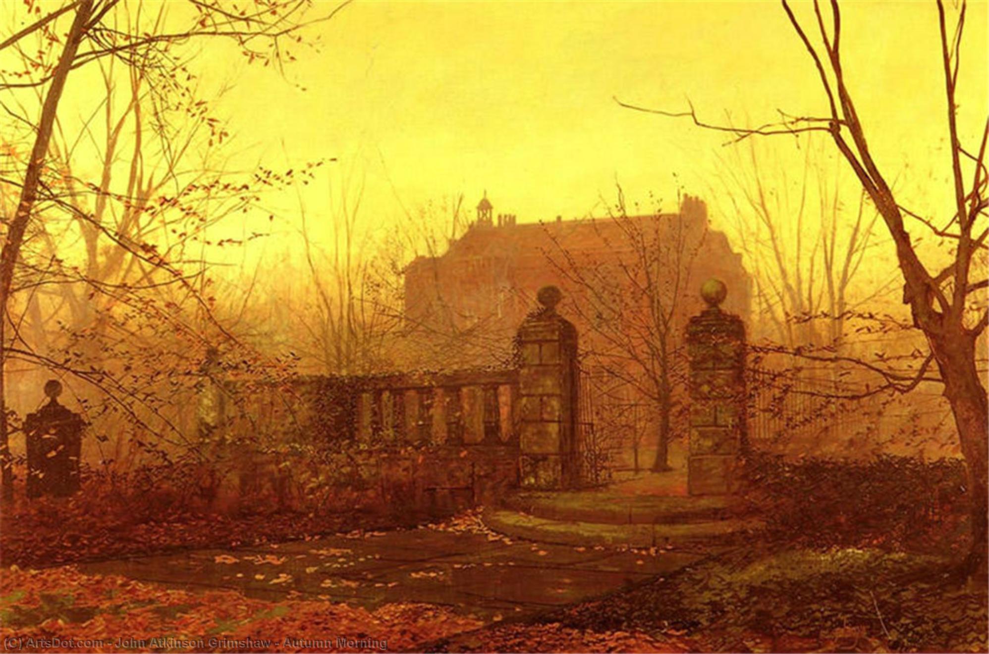 Autumn Morning — John Atkinson Grimshaw