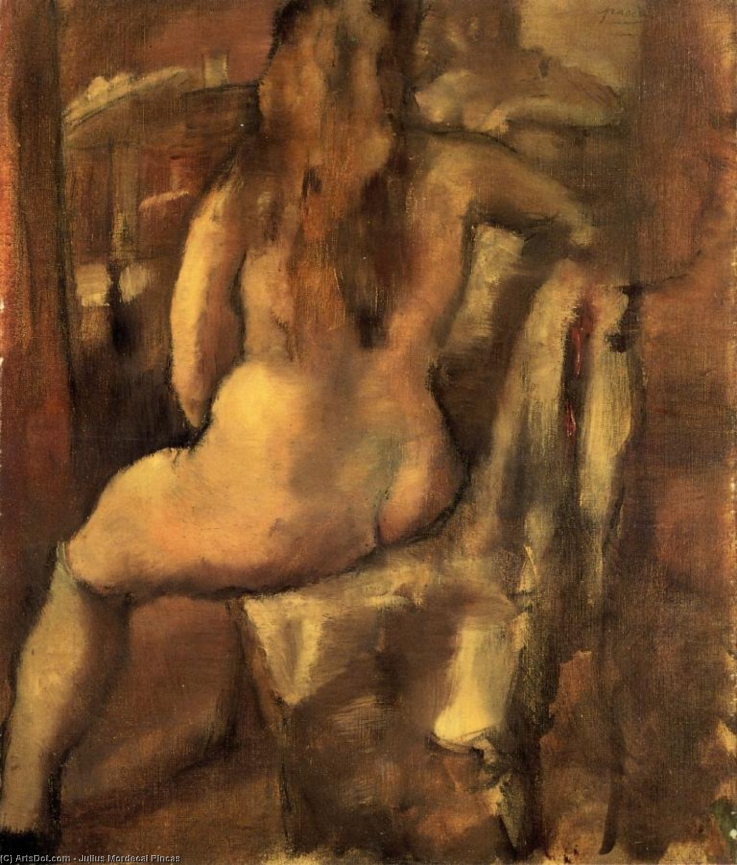 Seated Nude — ジュール・パスチン