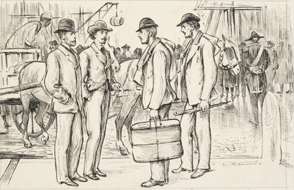Meeting At A Port — George Louis Palmella Busson Du Maurier