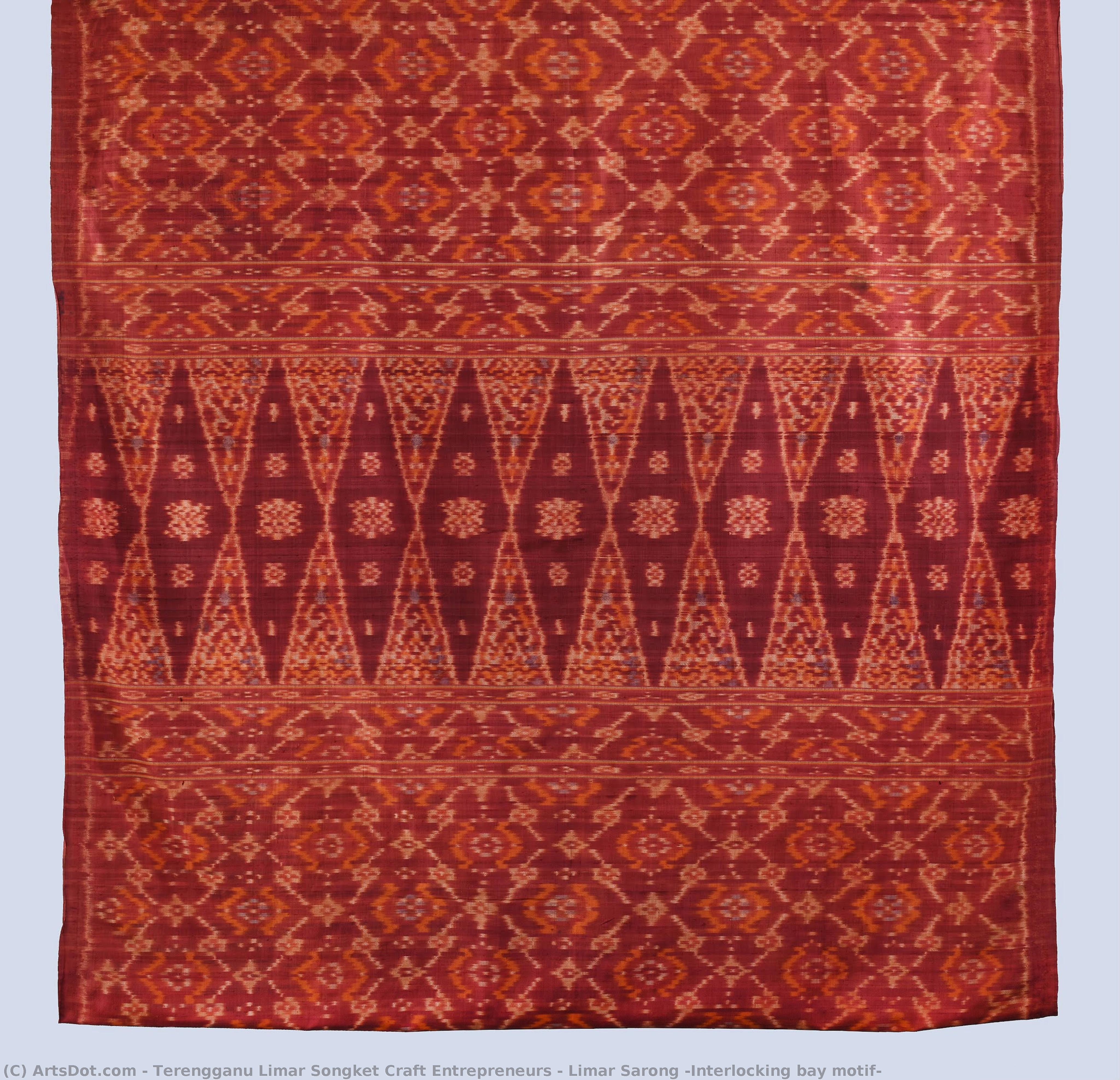 Limar Sarong (interlocking Bay Motif) — Terengganu Limar Songket Craft Entrepreneurs