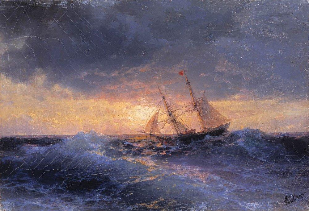 Sea. Sunset — Иван Константинович Айвазовский