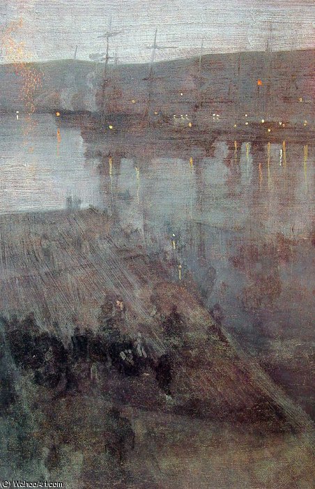 Nächtliche Szene Über Der Bucht Von Valparaiso — James Abbott Mcneill Whistler