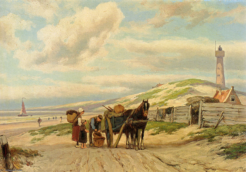 Barend Returning Home — Johannes Hermanus Koekkoek