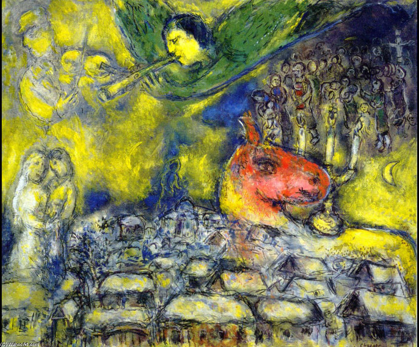 Angel Over Vitebsk — Marc Chagall