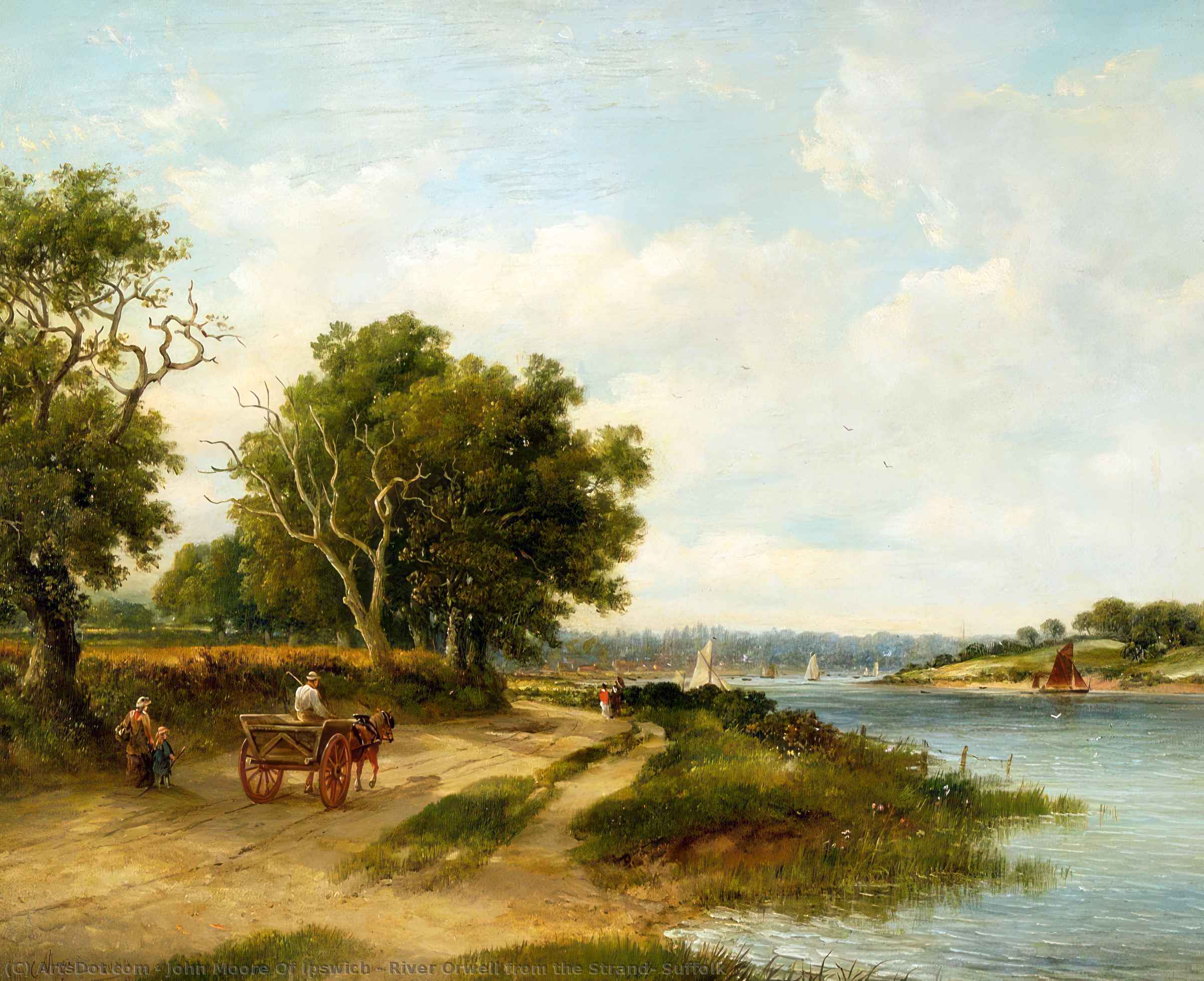 River Orwell From The Strand, Suffolk — John Moore Of Ipswich