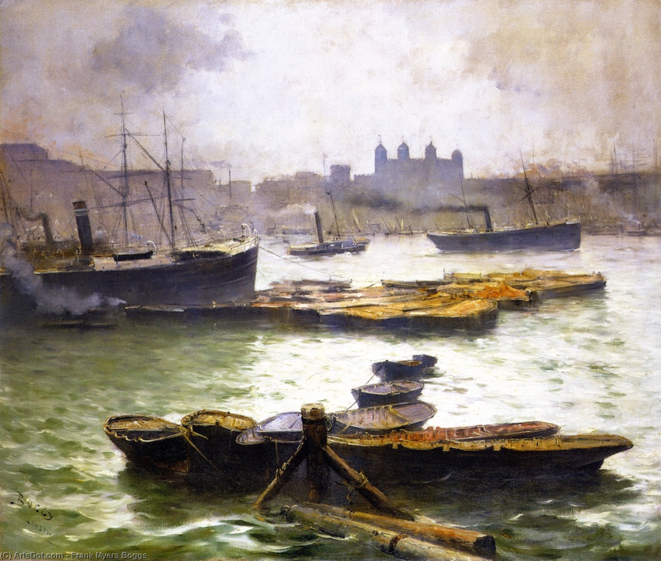 The Thames, London — フランク・マイヤーズ・ボッグス