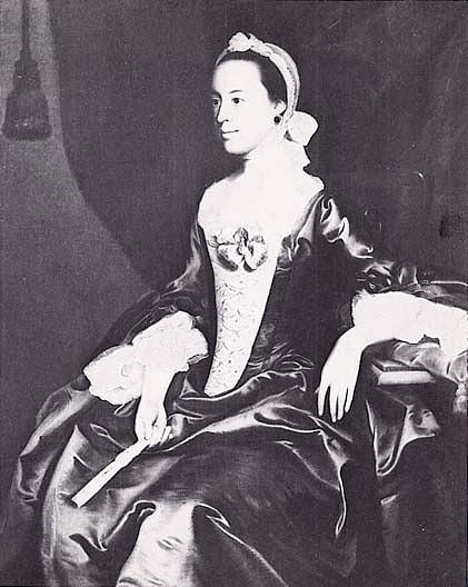 Portrait Of A Lady In A Blue Dress, (painting) — John Singleton Copley