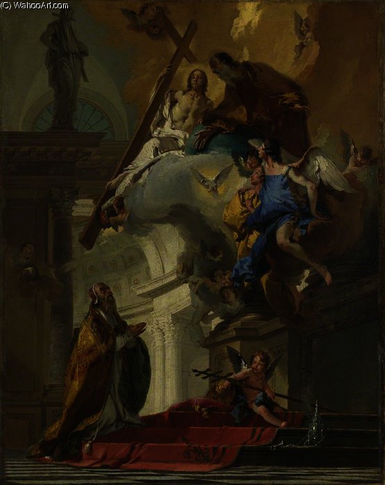 A Vision Of The Trinity Appearing To Pope Saint Clement — Giambattista Tiepolo