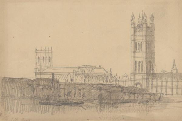 View Of Westminster Abbey And The Houses Of Parliament — デイヴィッド・ロバーツ