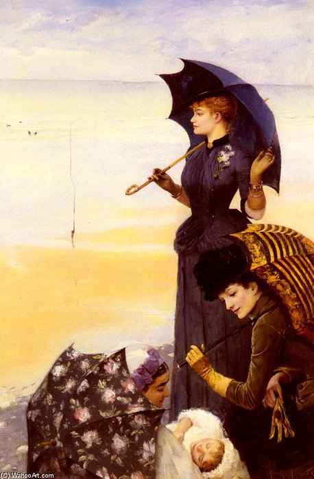Sur La Plage, Le Treport — Albert Aublet