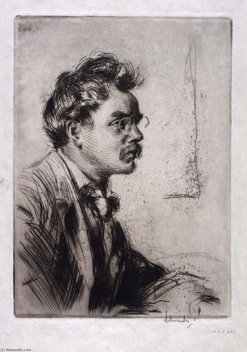 Portrait Of B.j.o. Nordfelt — Otto J Schneider