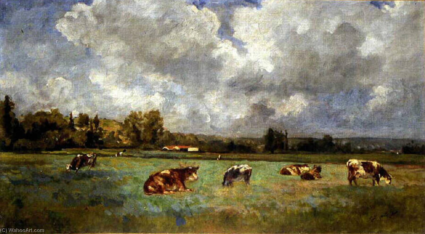 Vaches Au Pâturage (environs De Vernon ) — Jouanny Paul