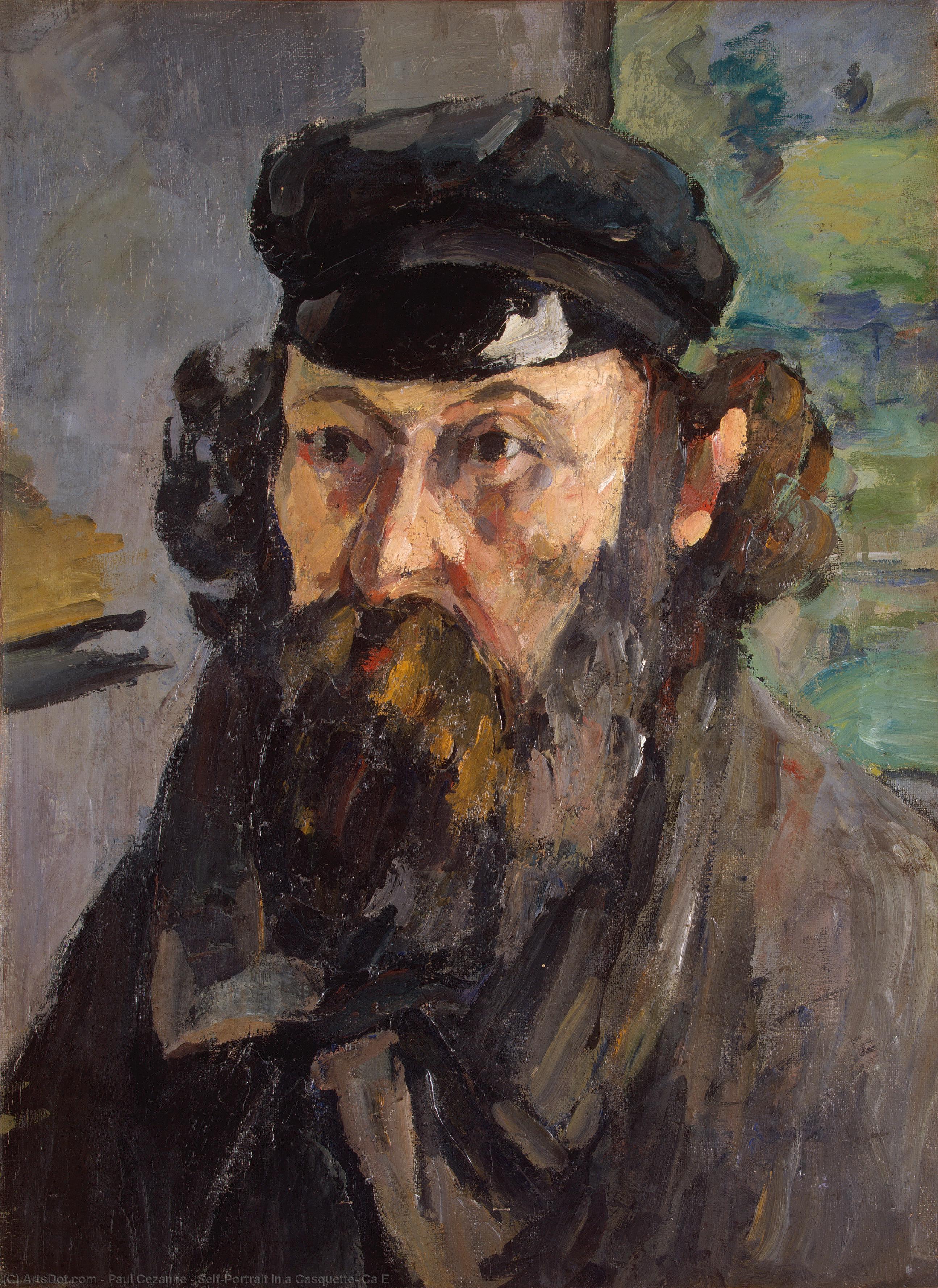 Self-portrait In A Casquette, Ca E — Paul Cézanne