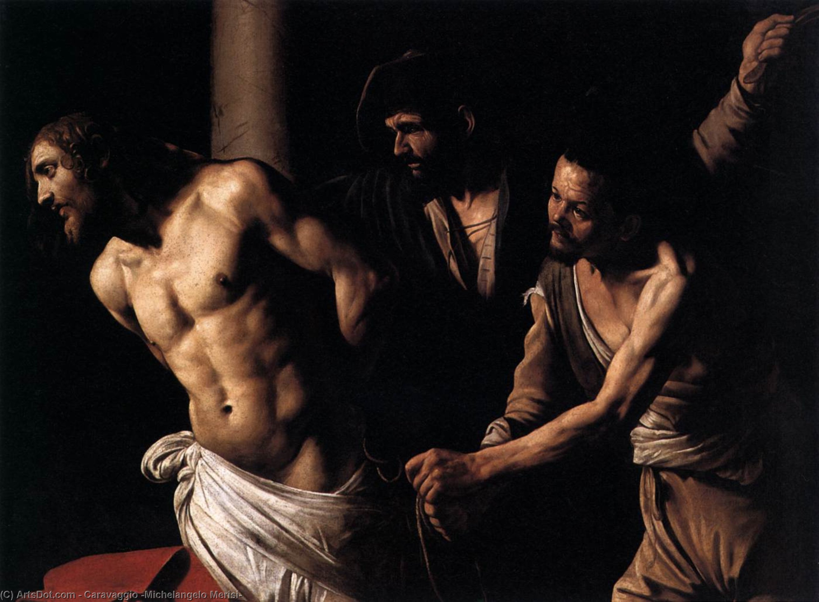 Christ At The Column — Караваджо