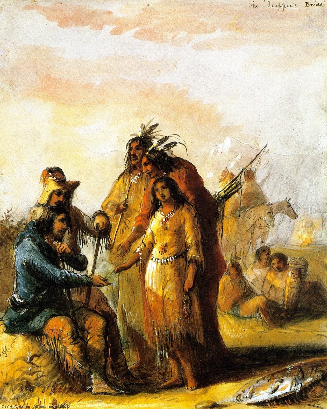 The Trapper's Bride — Alfred Jacob Miller