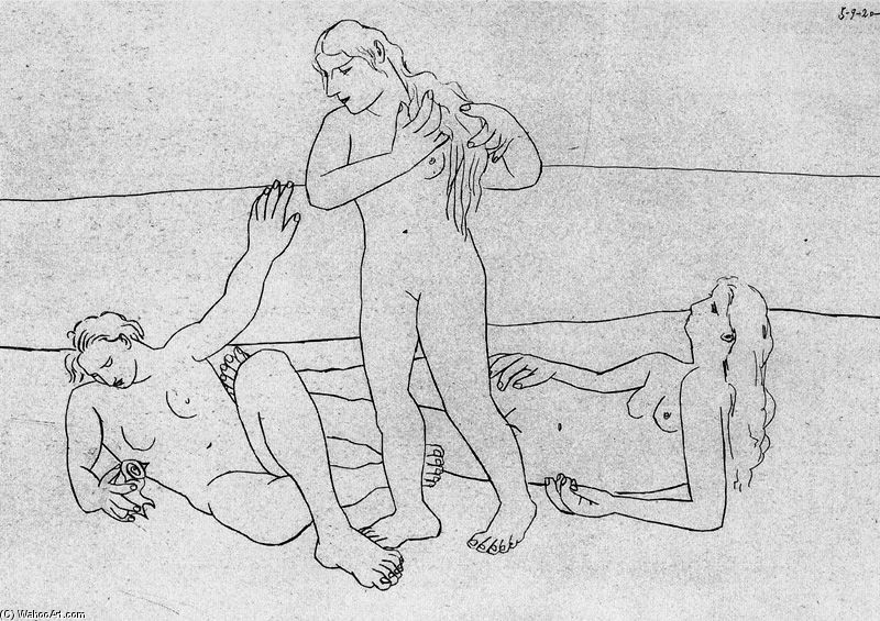 Tres Bañistas I — Pablo Picasso