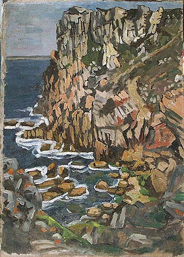 Roches Au Cap Fréhel (titre Inscrit) — Yvonne Jean Haffen