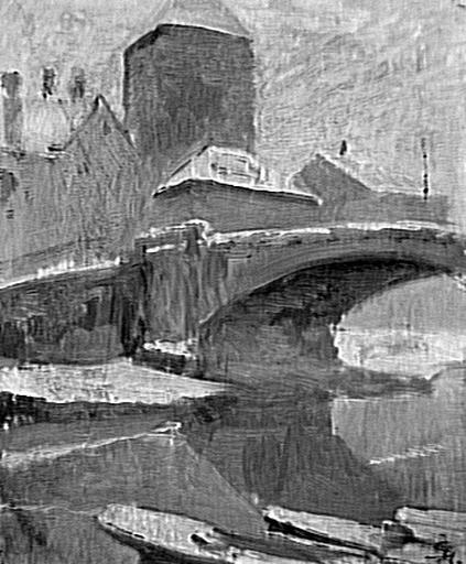 Aux Ponts Couverts (neige) — Lothar Von Seebach
