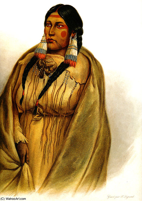 Woman Of The Cree-tribe — カール・ボドマー