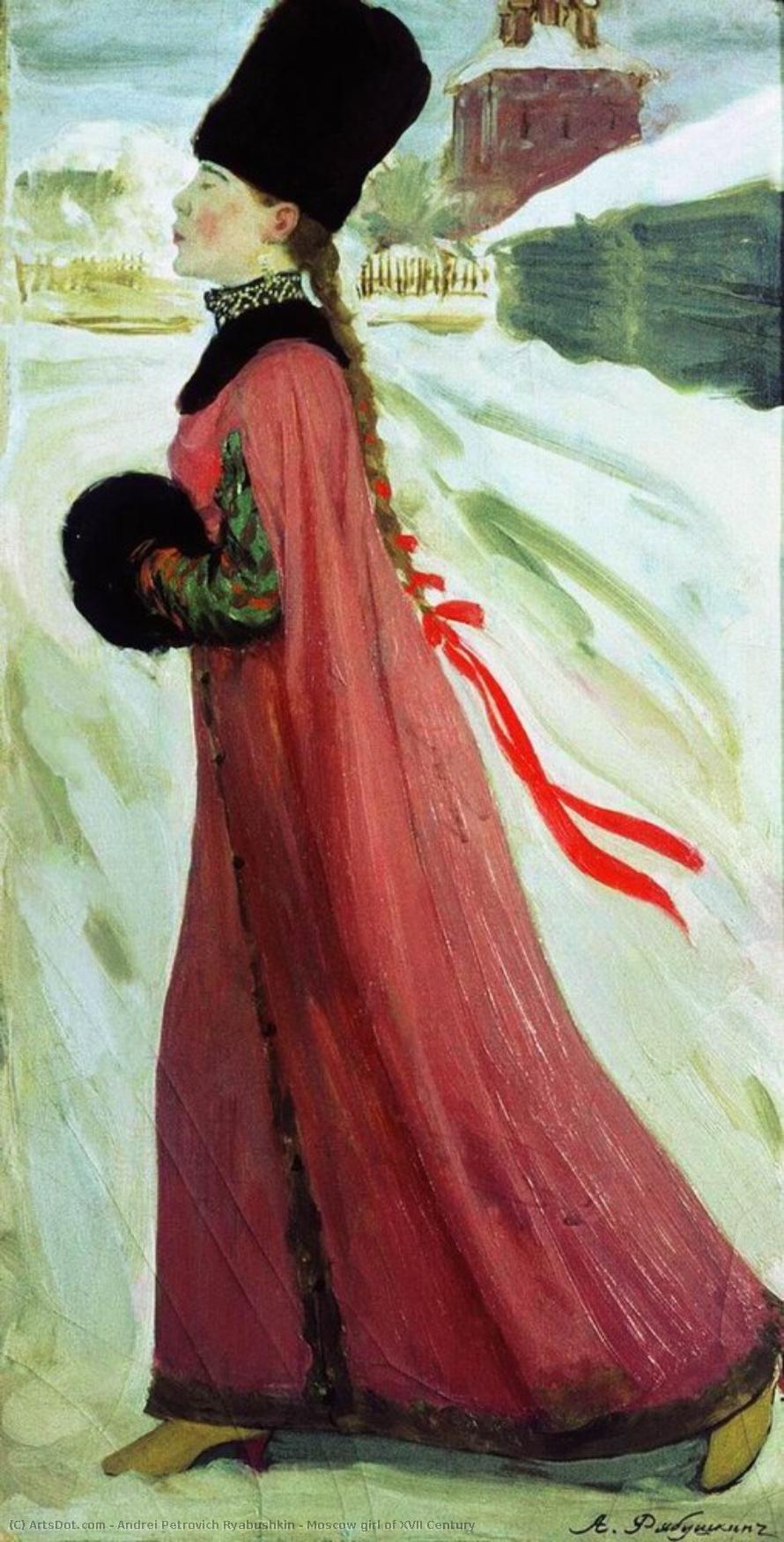 Moscow Girl Of Xvii Century — Andrei Petrovich Ryabushkin