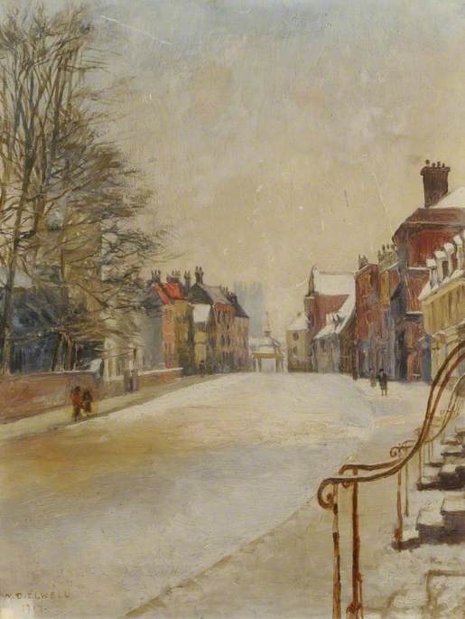 From My Window (north Bar Street, Snow) — Mary Dawson Elwell