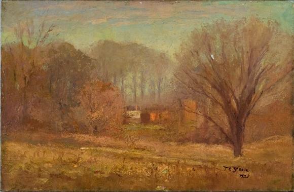 House In The Evening Mist — Теодор Клемент Стилль
