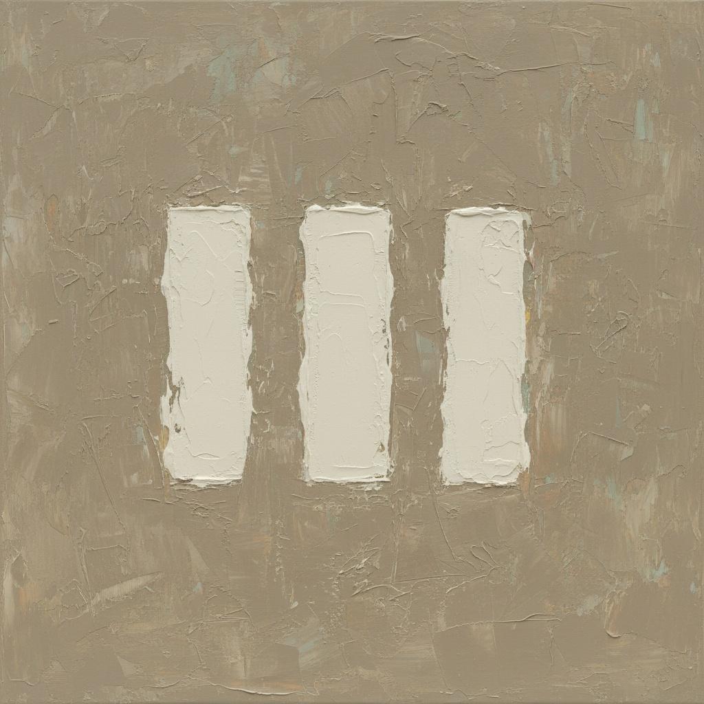 Monolithic Echoes In Tonal Impasto: A Meditative Study Of Organic Symmetry — David Moreau
