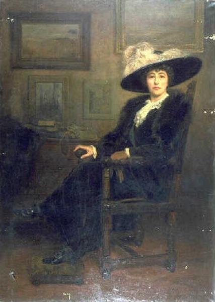 Portrait De Jeune Femme Au Grand Chapeau — Jacques Blanchard