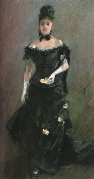 Figure Of A Woman (before The Theater) — Berthe Morisot