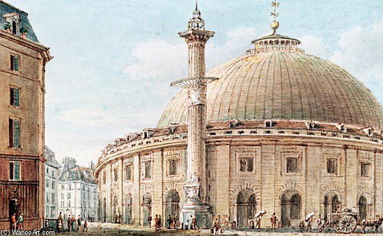 View Of The Grain Market And The Astronomical Column — Victor Jean Nicolle