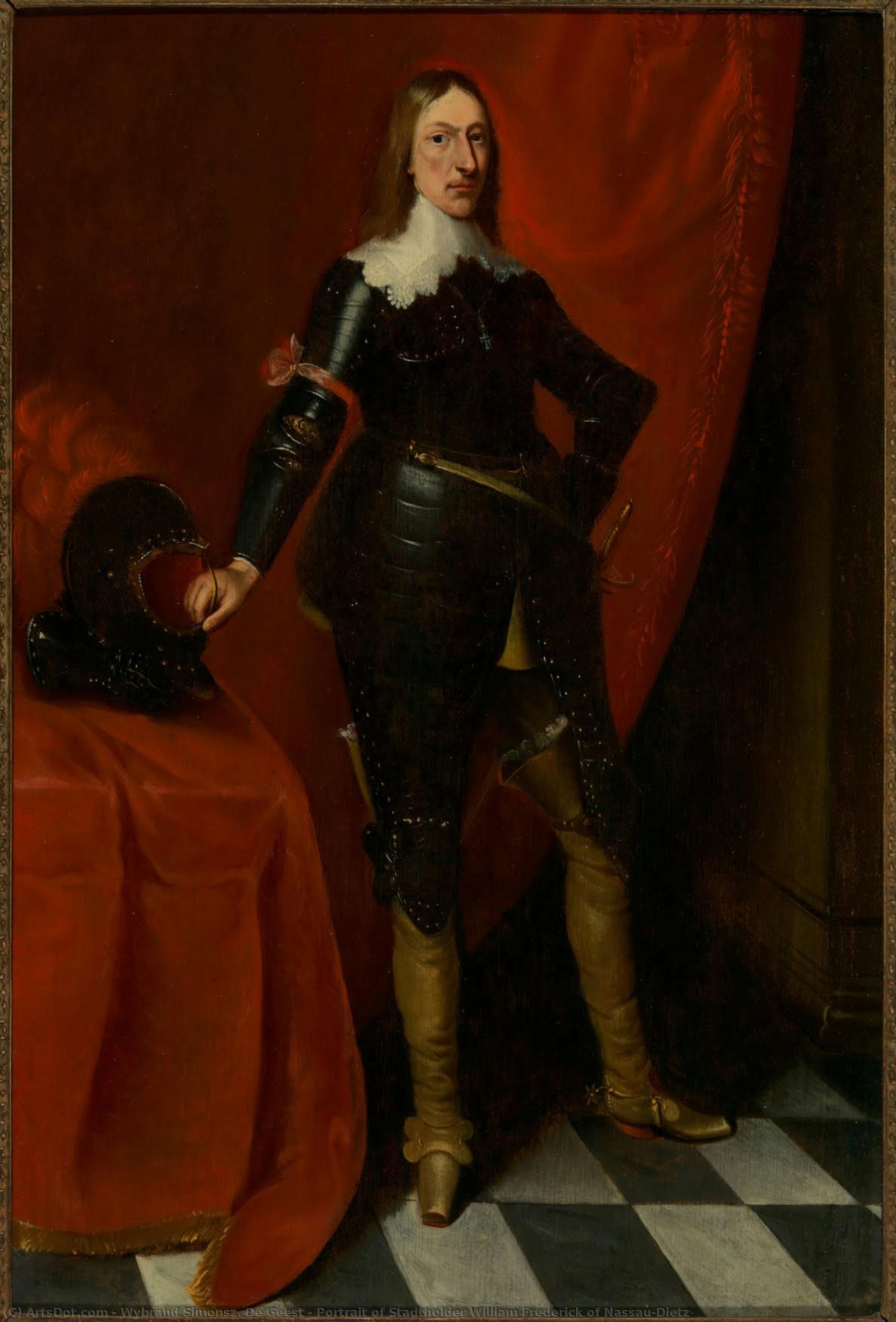 Portrait Of Stadtholder William Frederick Of Nassau-dietz — Wybrand Simonsz. De Geest