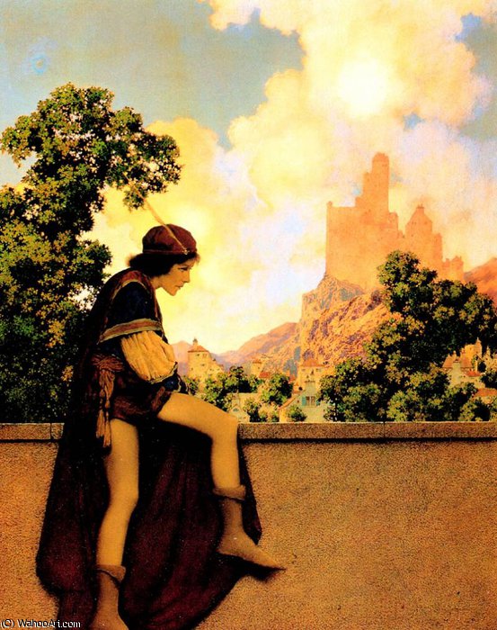 The Knave Watching Violetta Depart — マックスフィールド・パリッシュ