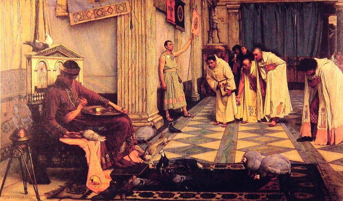 The Favourites Of The Emperor Honorious — John William Waterhouse