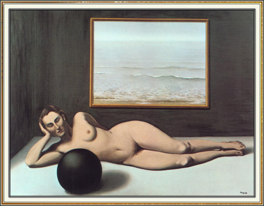 Bather Between Light And Darkness — Рене Магрит