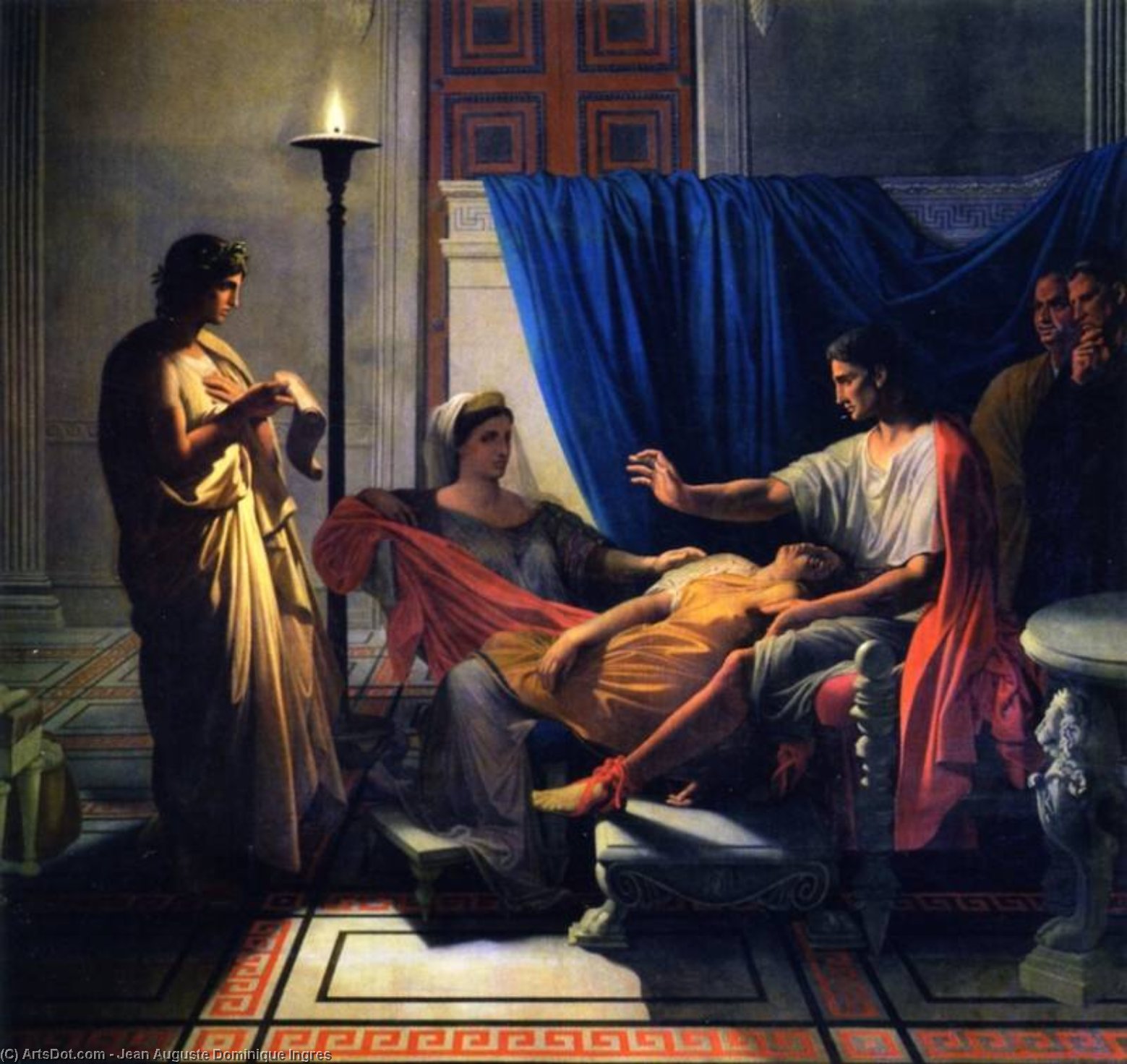 Virgil Reading From 'the Aenid' — Jean-auguste-dominique Ingres