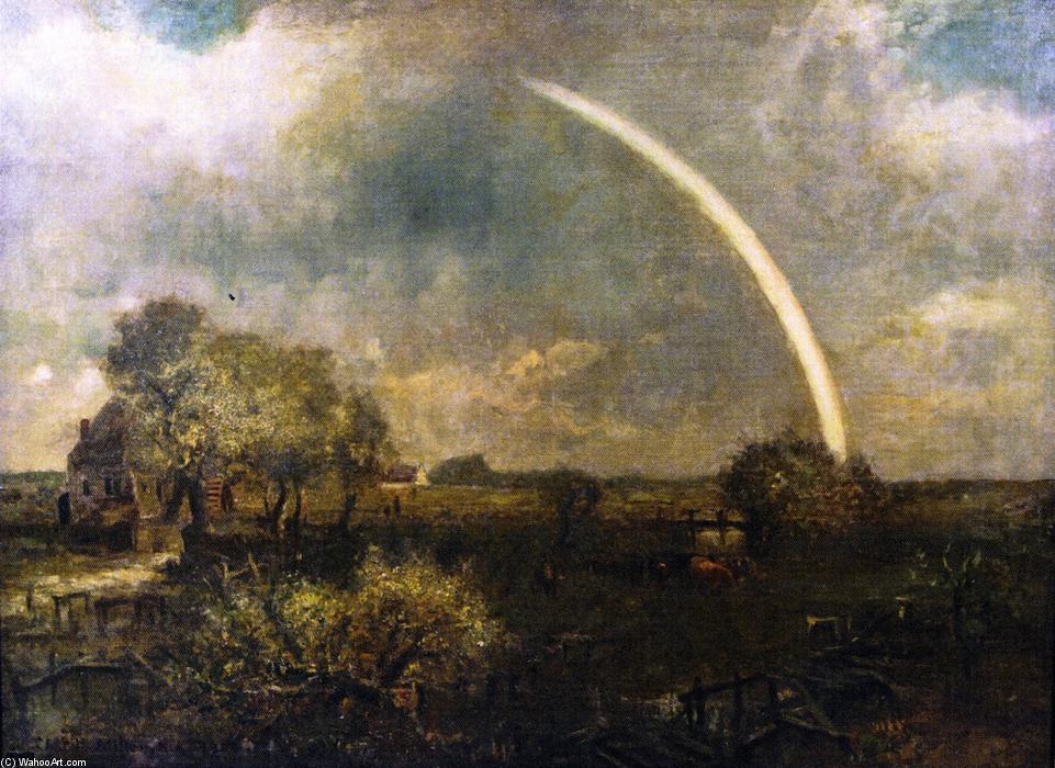 Long Island Landscape With Rainbow — Charles Henry Miller