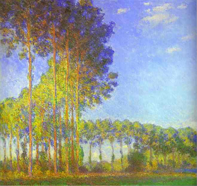 Poplars On The Banks Of The Epte — Claude Monet